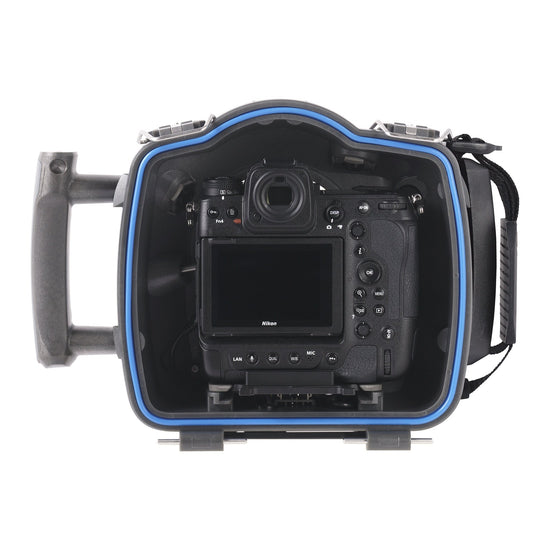 EDGE Max camera housing rear view with Nikon Z9 inside